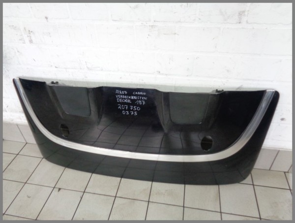 Mercedes A207 CABRIO convertible top compartment cover 2077500375 Black 197 Original