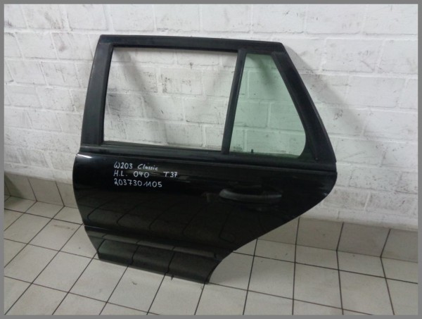 Mercedes S203 W203 Tür Hinten Links 040 Schwarz Kombi 2037301105 Original