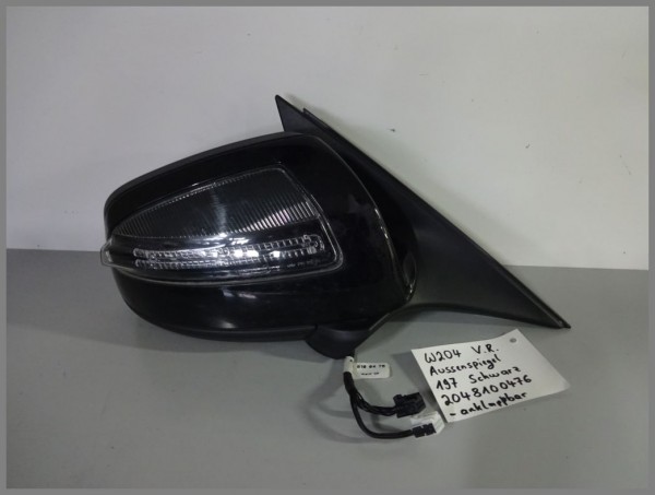 Mercedes Benz MB W204 Außenspiegel RECHTS 197 Schwarz 2048100476 anklappbar
