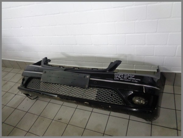 Mercedes CLC CL203 Sportcoupe Stoßstange 197 Schwarz Vorne 2038801340 S81 PDC Original