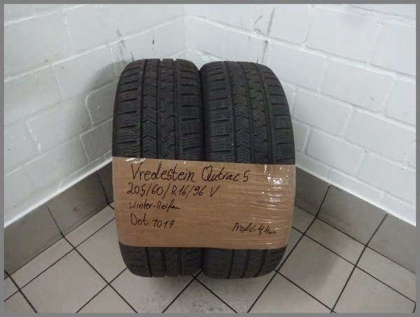 2x Vredestein 205 60 R16 96V Quatrac 5 DOT1017 4.4mm all-weather tires