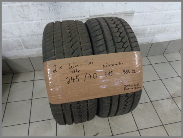 2x Win-Turi 245 40 R19 98V XL HiFly DOT2123 8,8mm Wintertires