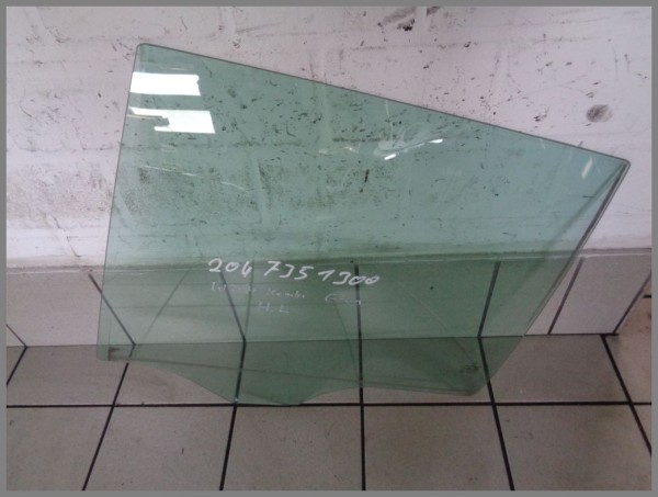 Mercedes Benz W204 karavan side window glass 2047351300 rear left elegance green