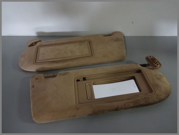 Mercedes W215 Alcantara BEIGE sun visors sun visor left right original