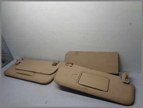 Mercedes Benz W211 Sonnenblenden SET 2118104010 2118103910 Beige Original