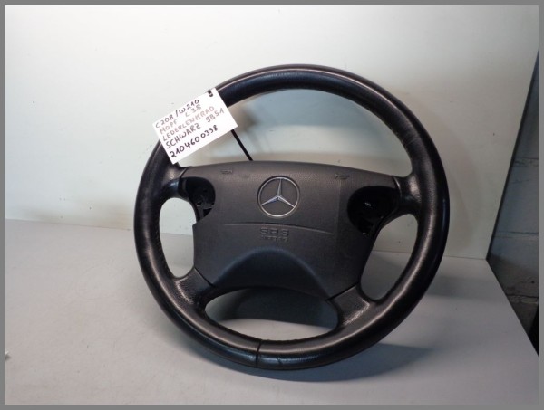 Mercedes Benz MB W210 W208 steering wheel leather BLACK MOPF 2104600398 L38