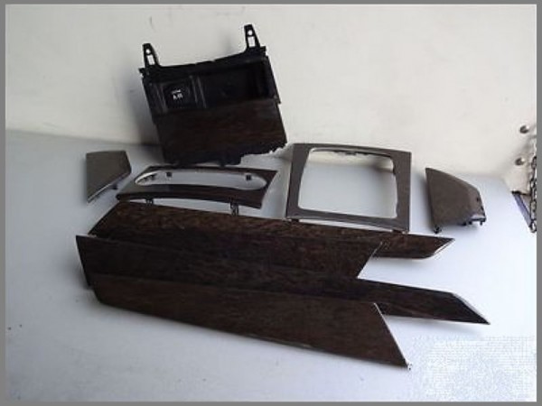 Mercedes Benz W204 wood paneling shift console frame wood decor backdrop SET