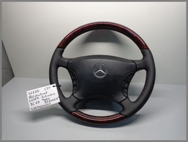 Mercedes W215 W220 S-Klasse Lenkrad Holzlederlenkrad 2204600503 9C29 neu bezogen