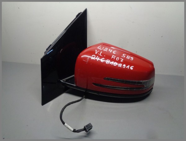 Mercedes W246 B-Class exterior mirror LEFT 2468102916 Left 589 RED Driverside A07
