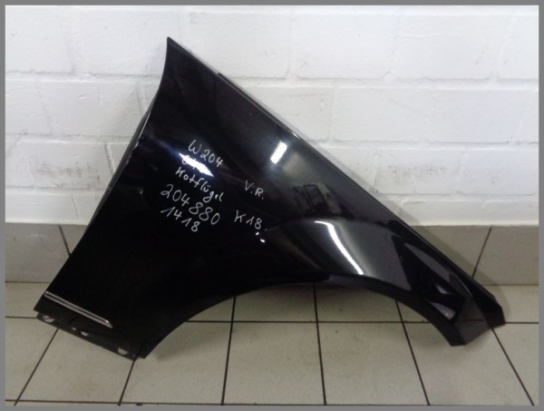 Mercedes Benz W204 Kotflügel Rechts 040 Schwarz 2048801418 K18 Original
