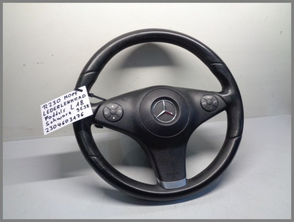 Mercedes W219 R230 LEDER Lenkrad Schaltwippen 2304603176 9E38 Schwarz Original