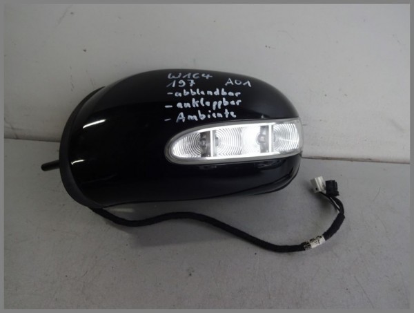 Mercedes Benz W164 mirror left 197 Schwarz BJ.2008 1648103116 hinged