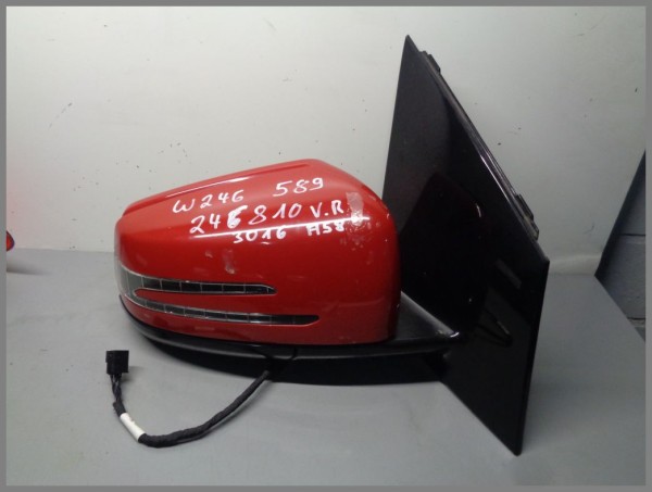 Mercedes Benz W246 B-Class exterior mirror RIGHT 2468103016 589 RED Driverside A58