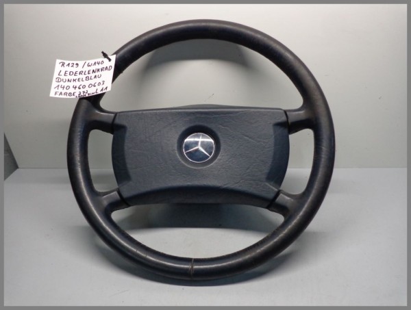 Mercedes Benz R129 SL LEATHER airbag steering wheel 1404600603 272 dark blue