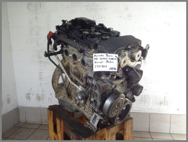 Mercedes Benz W203 W209 Kompressor Motor M271 271.946 271946 119tkm KETTE NEU