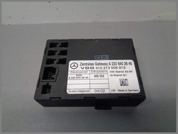 Mercedes Benz MB C215 W220 R230 Steuergerät Zentrales Gateway ZGW ZGS 2205402645