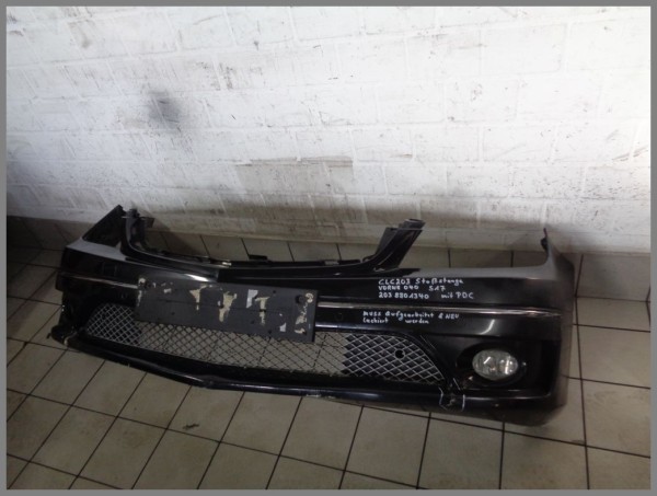 Mercedes CLC CL203 Sportcoupe Stoßstange 040 Schwarz Vorne 2038801340 PDC S17
