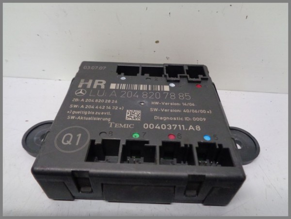 Mercedes Benz W204 C-Class door control unit rear right 2048207885 TEMIC