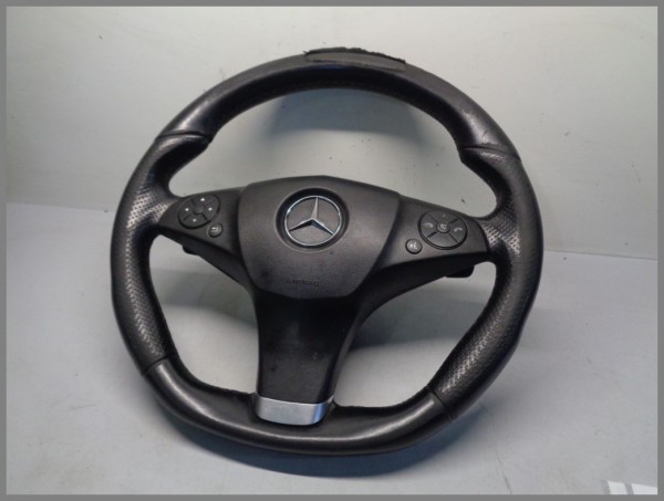 Mercedes Benz W212 W207 Steering Wheel 2074601203 9E38 Black -damaged-