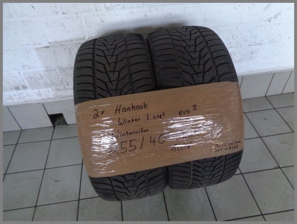 2x Hankook 255 40 R19 100V Winter I Cept Evo3 DOT3322 6,4mm Wintertires