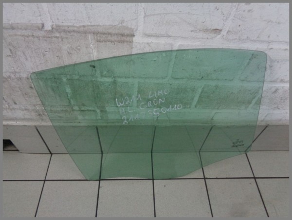 Mercedes Benz W211 Limo Türscheibe 2117350110 Hinten Links Grün Original