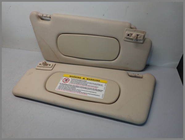Mercedes R230 sun visors SET left right 2308100110 2308100210 8K17 Beige Tan