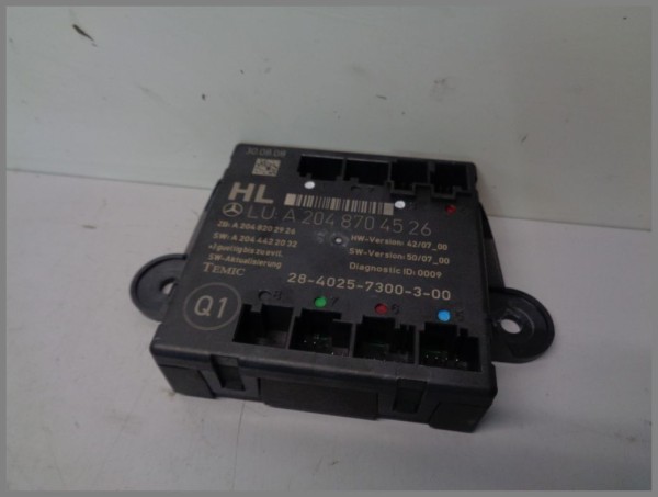 Mercedes Benz W204 Door Control Unit Rear Left 2048704526 Control Unit Original