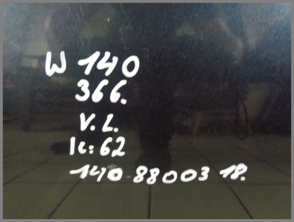 Mercedes Benz W140 S-Klasse Kotflügel Links 1408800318 366 BLAU K62 Original