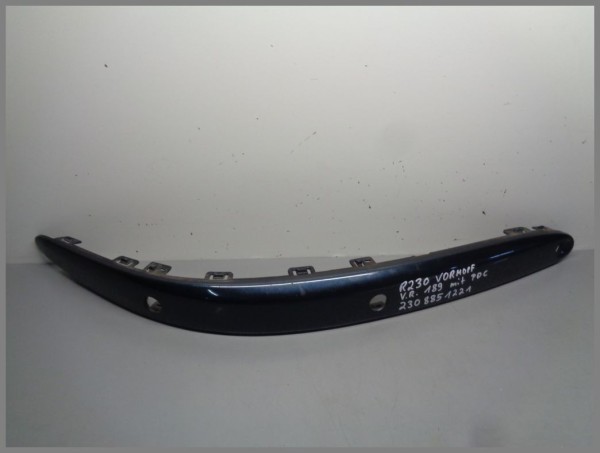 Mercedes Benz R230 SL Zierleiste Stoßstange Vorne RECHTS 2308851221 189 Smaragdschwarz