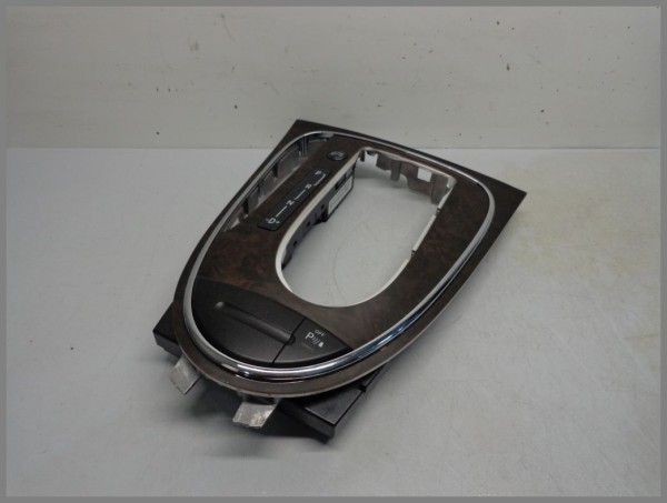Mercedes W219 CLS Schaltrahmen Verkleidung Holzdecor 2196801636 Wurzelholz Matt