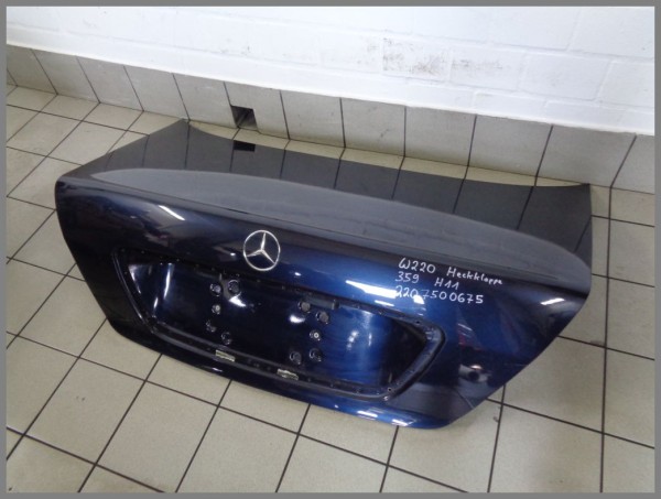 Mercedes Benz W220 Heckklappe Heckdeckel 359 Tansanitblau 2207500675 H11 Original