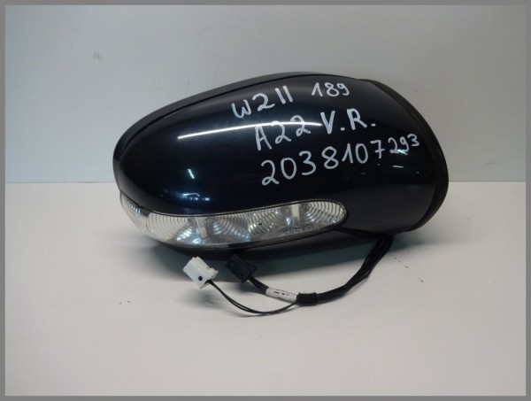 Mercedes Benz W211 Außenspiegel RECHTS 189 Smaragdschwarz 2038107293 Orginal A22