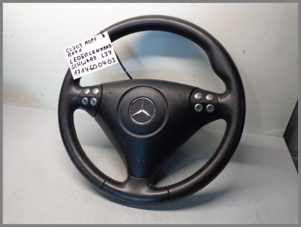 Mercedes Benz CL203 R171 Mopf Lenkrad Schaltwippen 1714600403 L37 Schwarz