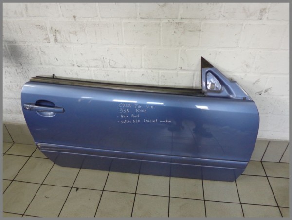 Mercedes W208 CLK Cabrio door RIGHT 935 quartz blue 2087200805 K101 no rust