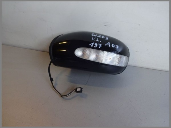 Mercedes Benz W203 Outside Mirror Left 197 Black BJ.03 2038104576 A03