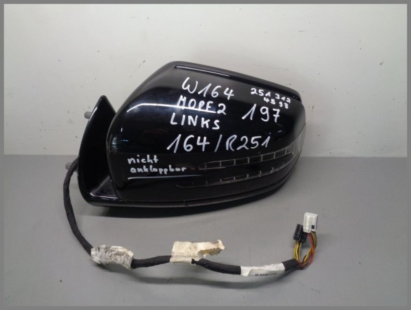 Mercedes Benz MB W164 ML MOPF2 Außenspiegel LINKS 197 Schwarz 2513124593 A03