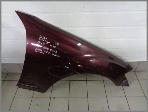 Mercedes Benz W221 fender right 544 Red 2218800218 K35 Original