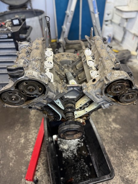 Mercedes C209 W203 M272 Motor Motorblock 272963 148tkm KETTE ZWISCHENWELLE NEU