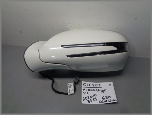 Mercedes W203 CLC Außenspiegel LINKS 650 Calcitweiß 2038108319 BJ.09 Sportcoupe