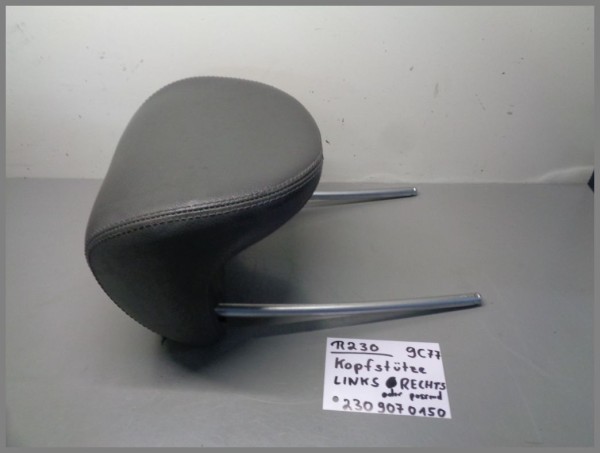 Mercedes Benz R230 SL Kopfstütze Links 2309070150 Grau 9C77 Original