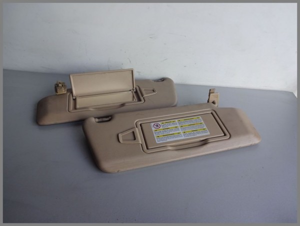 Mercedes Benz MB W204 Sun visors BEIGE left right 2048100510 2048100610 8N32