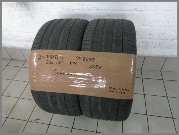 2x Pirelli 295 35 R21 107Y PZero DOT0617 4,7mm Sommerreifen