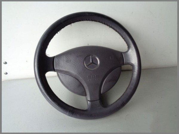 Mercedes Benz MB W168 A-Class GRAY LEATHER Airbag Steering Wheel ORIGINAL L85