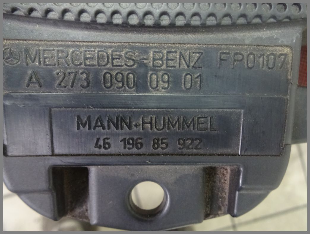 Mercedes W211 E350 M272 Motorabdeckung Abdeckung 2730900201 Luftfilterkasten