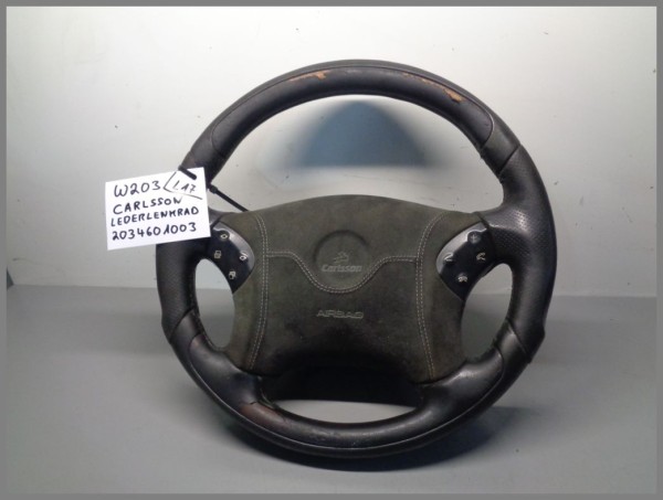 Mercedes Benz MB S203 W203 CARLSSON Leder Lederlenkrad Schwarz 2034601003 L17