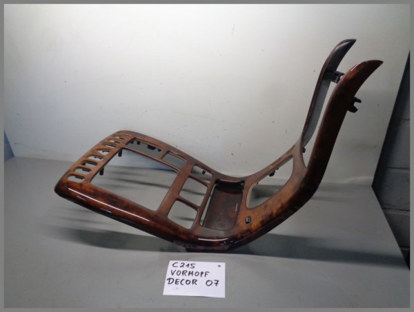 Mercedes Benz MB W215 VorMopf 1999-2002 Holz Holzdecor Mittelkonsole O7 Original