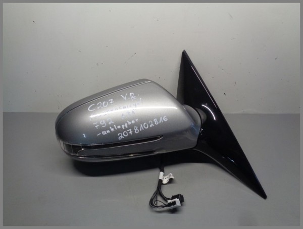 Mercedes A207 outside mirror RIGHT 792 Palladium silver 2078102816 Original