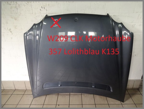 Mercedes W209 CLK-Klasse Motorhaube Haube 357 Lolithblau Original 2098800057 K911