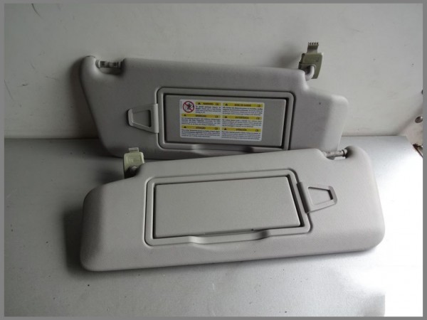 Mercedes Benz MB W204 Sun Visors Left Right 2048100510 2048100610 7K67 Gray