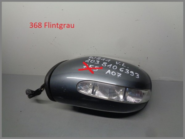 Mercedes Benz W211 wing mirror left 368 flint grey dimmable 2038106393 orig.